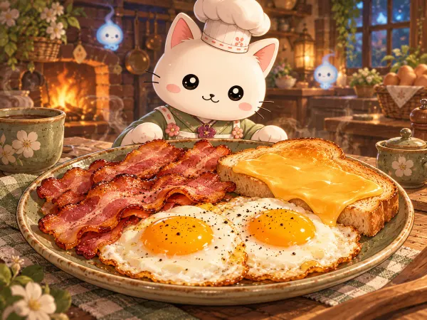 Huevos con bacon de Howl (El castillo ambulante)